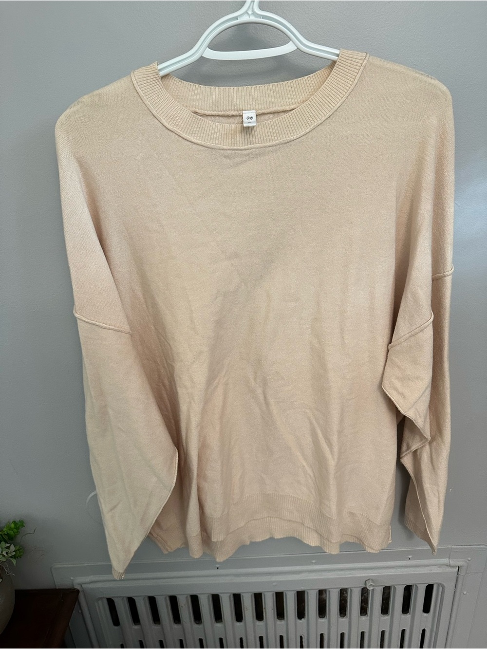 Wishlist Women’s Crewneck Sweater in Light Peach-Beige